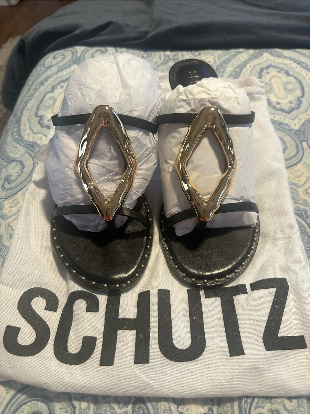 Schutz Black Stiletto Heels